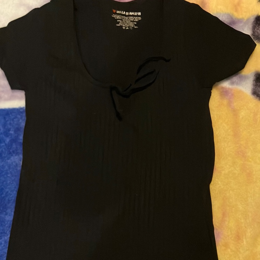 Black cutout shirt